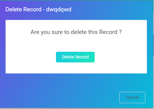 delete record form